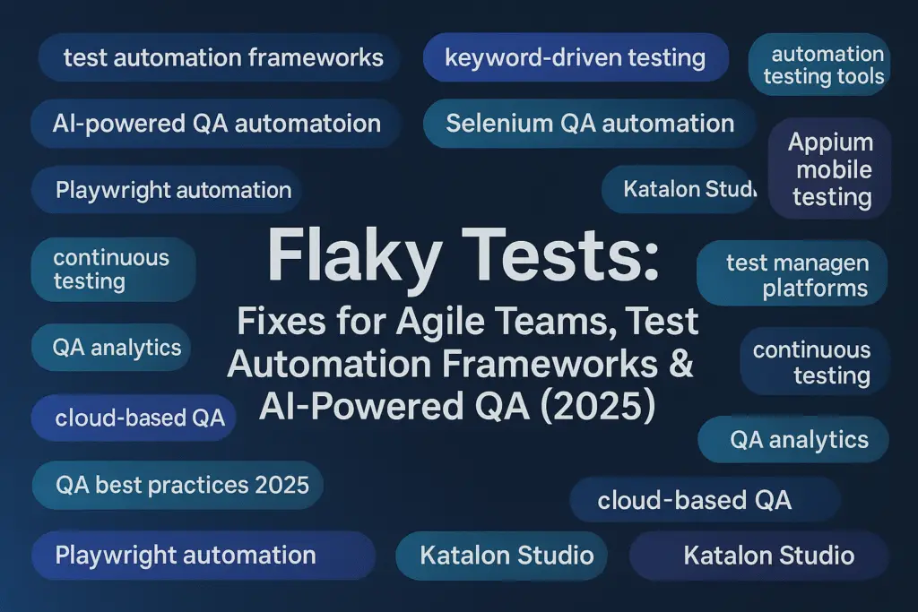 Flaky Tests: Fixes for Agile Teams, Test Automation Frameworks & AI-Powered QA (2025) &ndash; Flaky Tests: Fixes for Agile Teams, T