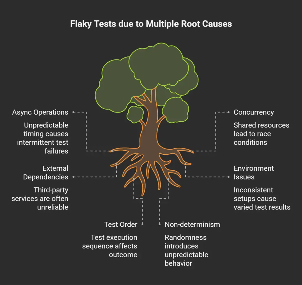 Symptoms in CI/CD Pipelines &ndash; Flaky Tests: Fixes for Agile Teams, Test Automation Frameworks & AI-Powered QA (2025)
